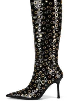 Fashion HOLEY Stiletto|Knee High
