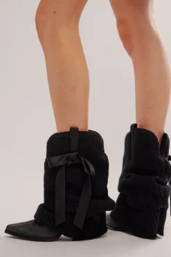 Fashion x FP x Understated Leather Center Stage Ballet Boots Western|Ankle To Mid