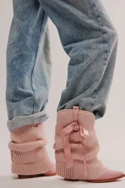 Fashion x FP x Understated Leather Center Stage Ballet Boots Western|Ankle To Mid