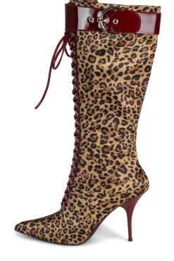Outlet LACED-UP Stiletto|Knee High