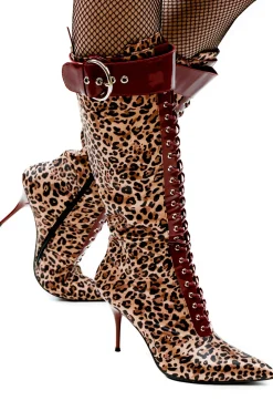 Outlet LACED-UP Stiletto|Knee High