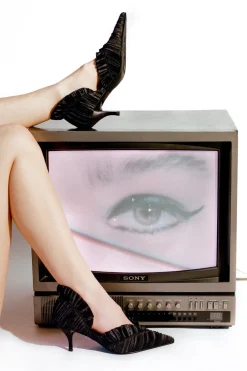 Outlet RUCHED Pumps|Kitten